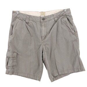 FILSON Women's Shorts Hunting Hiking Khaki Gray 100% Cotton Cargo Pocket Size 10